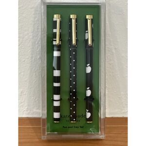 Kate Spade New York Dots & Stripes Fine Tip Pen Set NWT